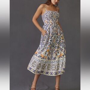 Anthropologie Let Me Be Boho midi dress